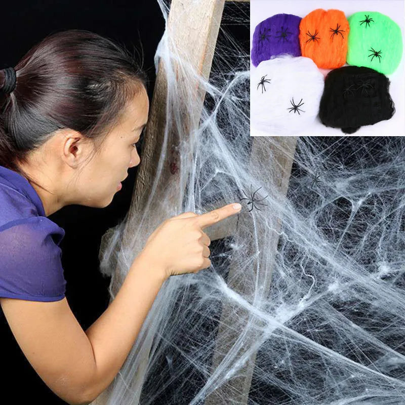 Sztuczna pajęczyna halloween
